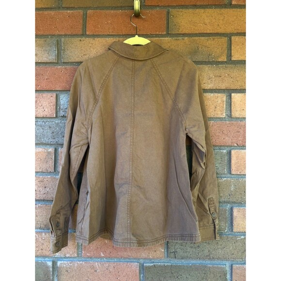 Treasure‎ & Bond Oversized Utility Shirt Safari Button Up | Brown | Womens Small - Picture 2 of 16
